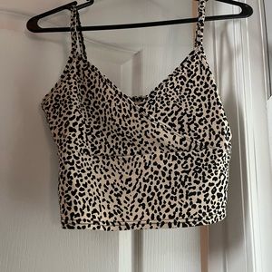 Cheetah print crop top